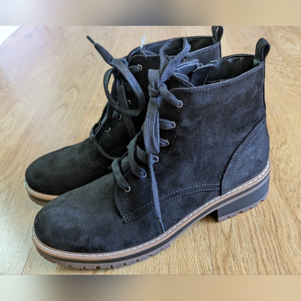 Kensie Women's Black Lace Boots Size 9